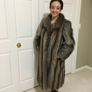 Full Length Raccoon Fur Coat